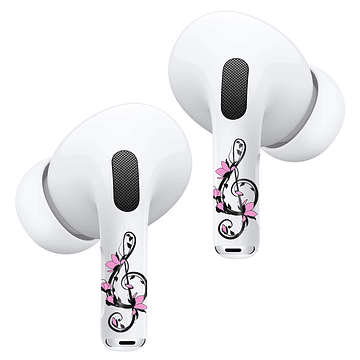 Sticker Autoadhesivo para Audifonos Airpods Pro-Pro2 MusicaF