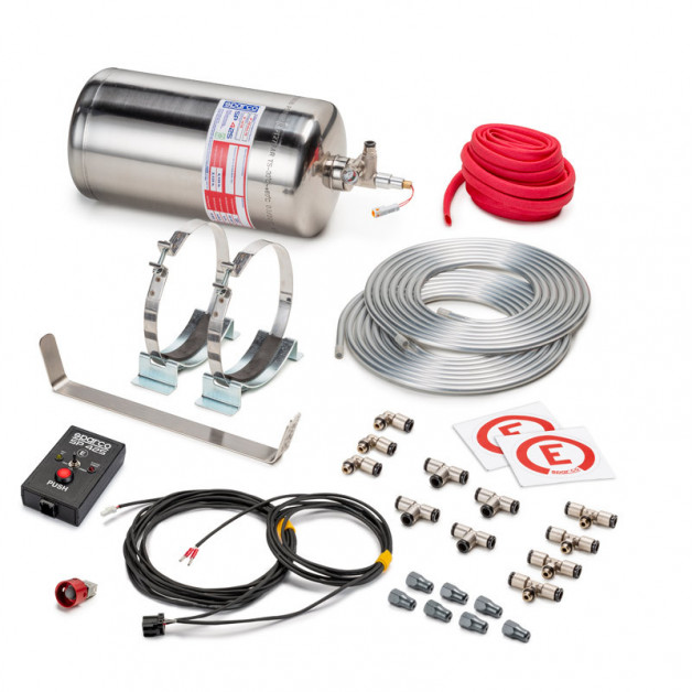 KIT EXTINCIÓN ELÉCTRICO SPARCO EN ACERO INOXIDABLE 4,25L FIA