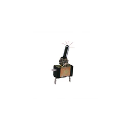Interruptor ON / OFF Metal con LED Rojo