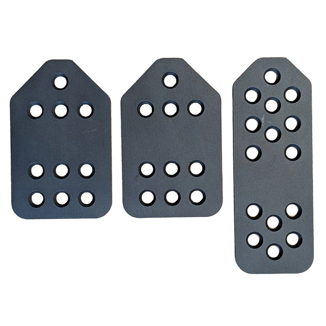 Kit 3 Pedales GT2i Race & Safety Negro / Plata con Tornillerí­a