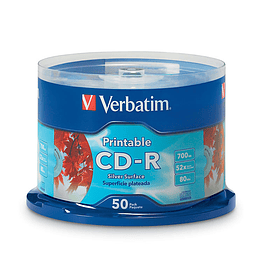 CD-R 80MIN/700MB TORTA 50 VBTM IMPRIMIBLE