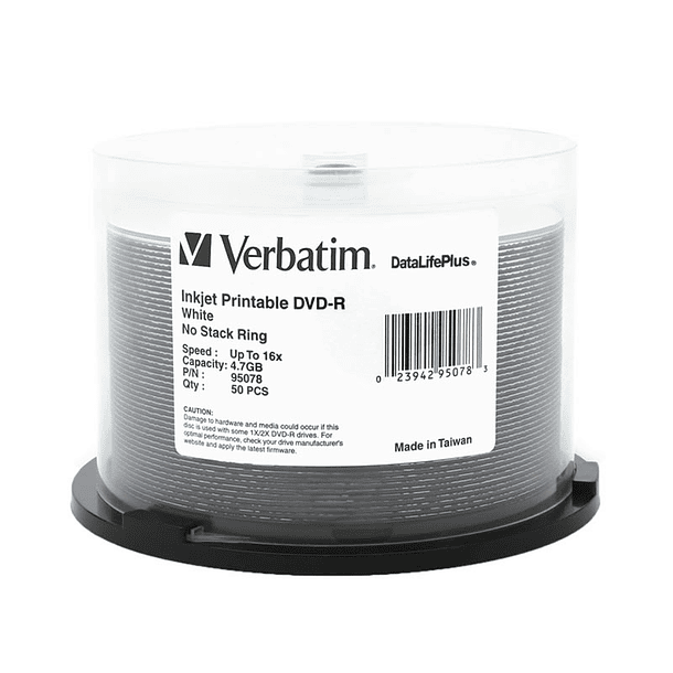 DVD-R 4.7 GB TORTA 50 IMPRIMIBLE TINTA 1