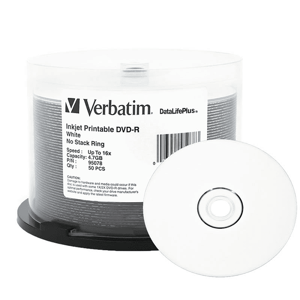DVD-R 4.7 GB TORTA 50 IMPRIMIBLE TINTA 2
