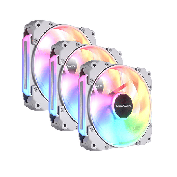 Ventilador Cougar Apolar 120mm ARGB Pack 3unid White 1