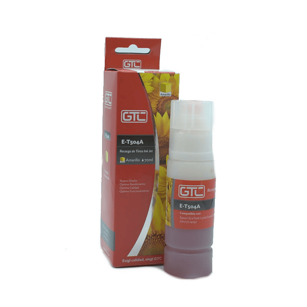 Botella Inkjet GTC E-T504 Y 70ml 