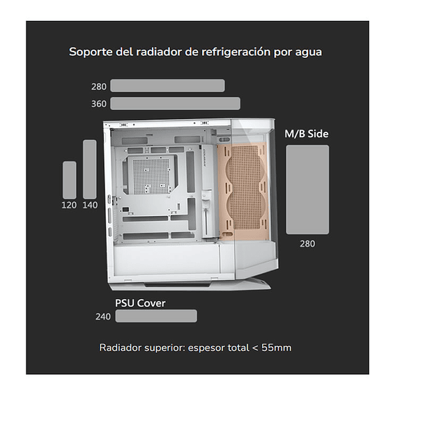 Gabinete Cougar Fv270 White 3