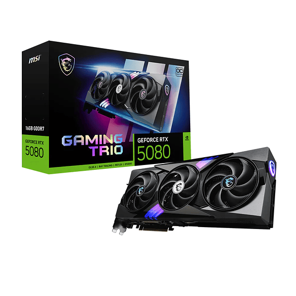 Tarjeta Grafica MSI RTX 5080 16G Gaming Trio OC 1