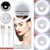 Aro Luz Led Celular Para Selfies 3 Modos De Luz Recargable