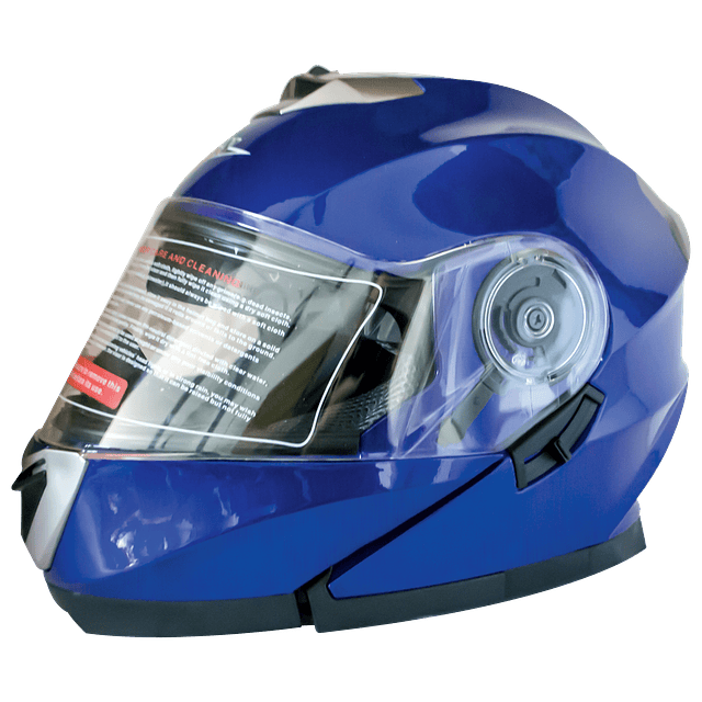 Casco de Moto FGN Doble Mica Abatible AZUL