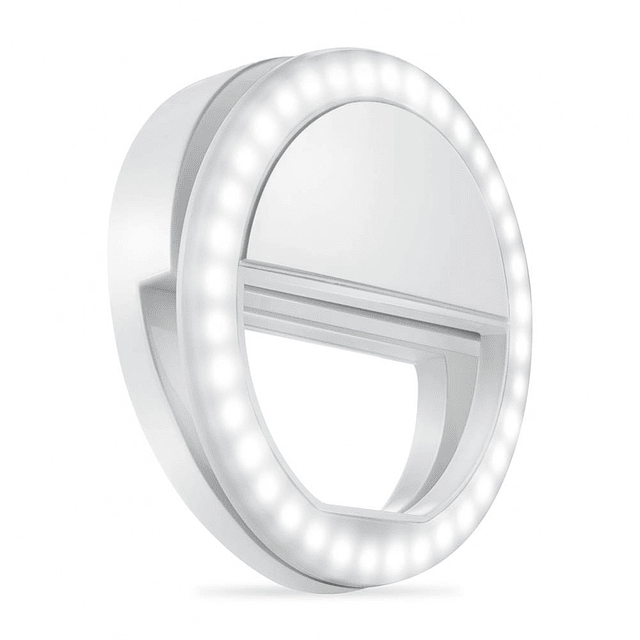 Aro Luz Led Celular Para Selfies 3 Modos De Luz (A Pila)