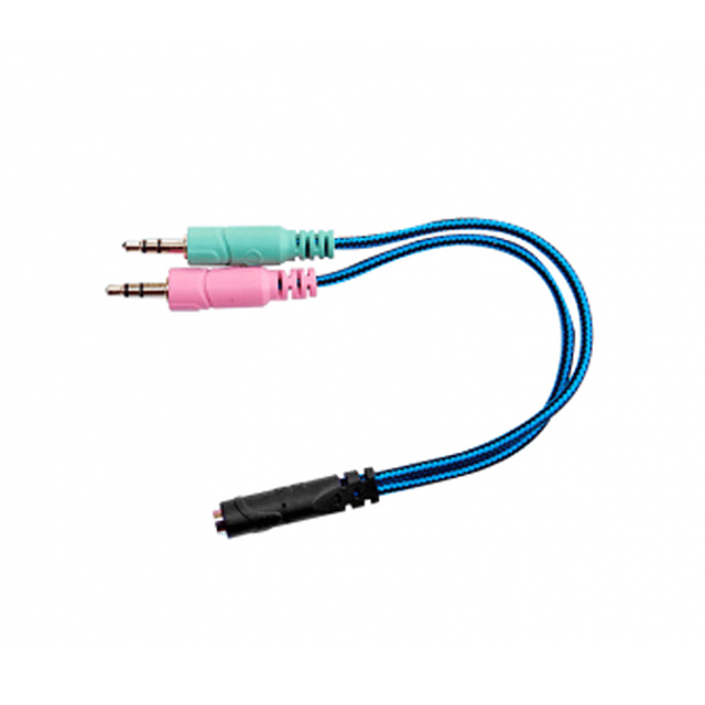 Cable Audio PC 3.5mm Plug 2 Machos 1 Hembra Adaptador Modelo KY-192