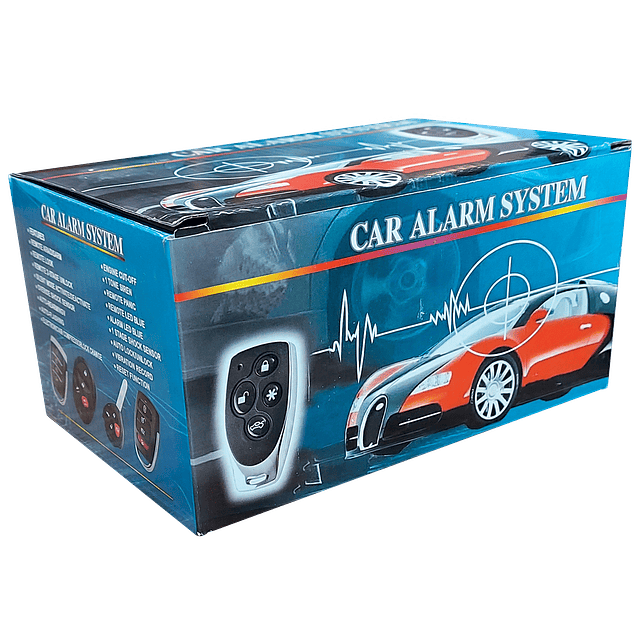Kit Alarma Para Automóvil Con Inmovilizador Y 2 Controles