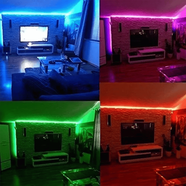 Cinta Tira De Luz LED 5mts. Mando A Distancia Modelo RGB-2835