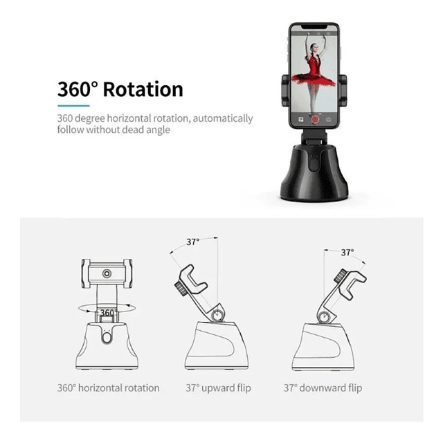 Soporte Celular Selfie y Seguimiento Automático 360° Modelo Apai Genie