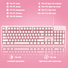 Set Gamer Onikuma G25 Teclado + Mouse Color Rosa