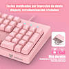 Set Gamer Onikuma G25 Teclado + Mouse Color Rosa