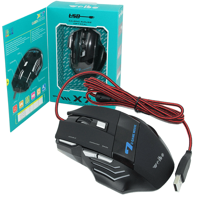 Mouse Gamer LED RGB Modelo X7