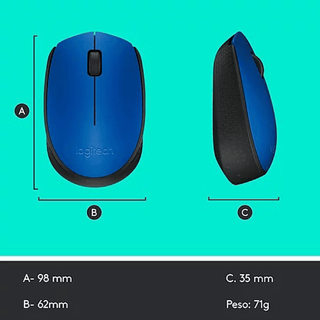 Mouse Inalámbrico 2.4ghz Wireless Modelo M170