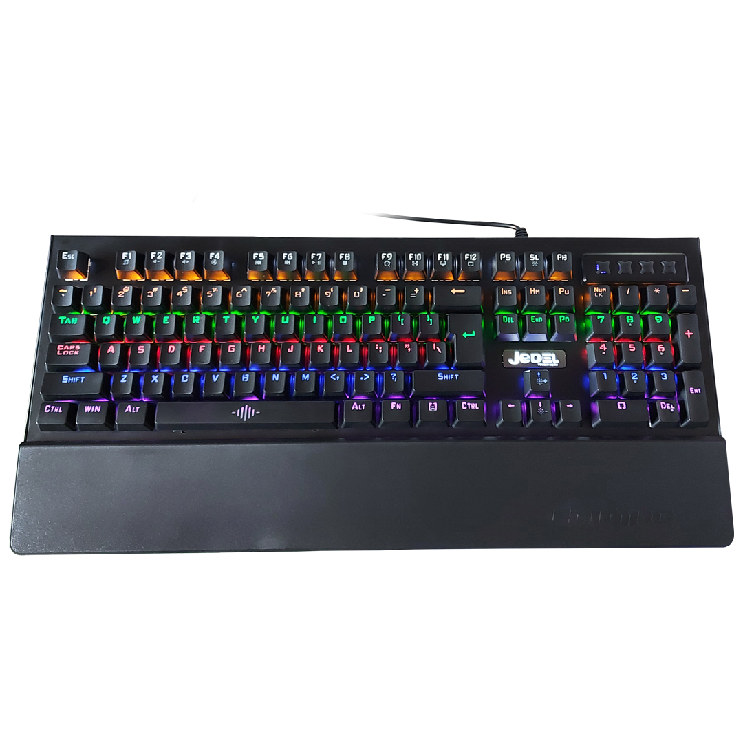 Teclado Gamer Mecánico De 104 Teclas RGB Jedel Modelo KL90
