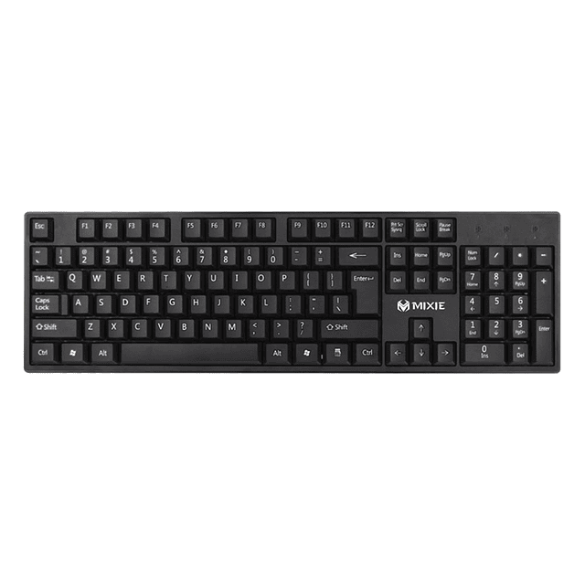 Teclado Mixie X7 Usb Standard Alambrico Diseño Ergonomico