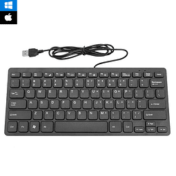 Teclado PC Mini Keyboard USB K1000 Compatibilidad MacOS Window