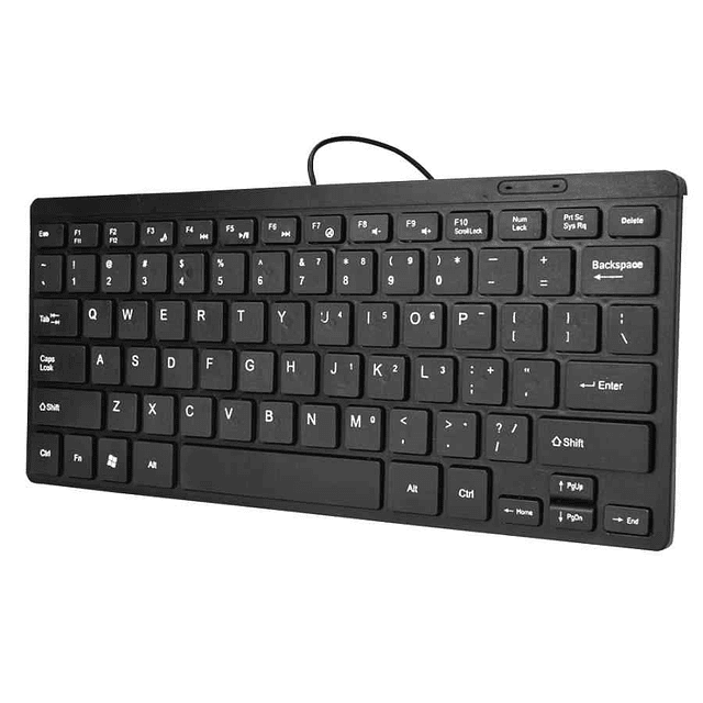 Teclado PC Mini Keyboard USB K1000 Compatibilidad MacOS W...