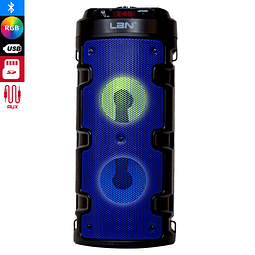 Parlante Inalámbrico Bluetooth USB AUX FM Color Azul Modelo LBPB4200
