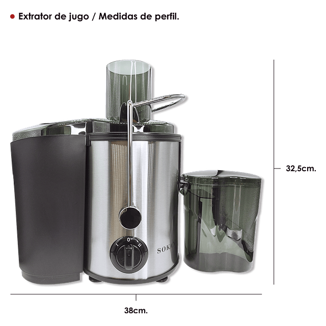 Extractor / Exprimidor Para Jugo De Frutas y Verduras SOKANY SK-4000