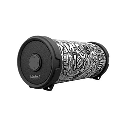 Parlante Bazooka 2,5" Bluetooth G-BASS Design 10W. Color Blanco/Negro