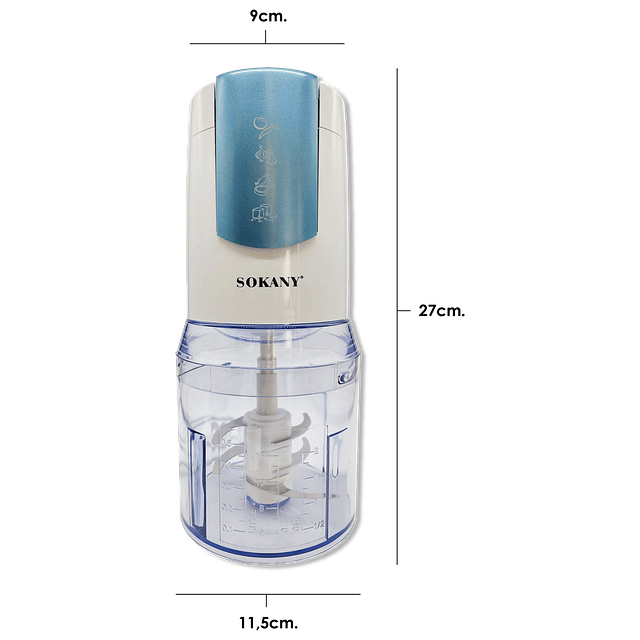 Licuadora / Procesador De Alimentos SOKANY SM-400