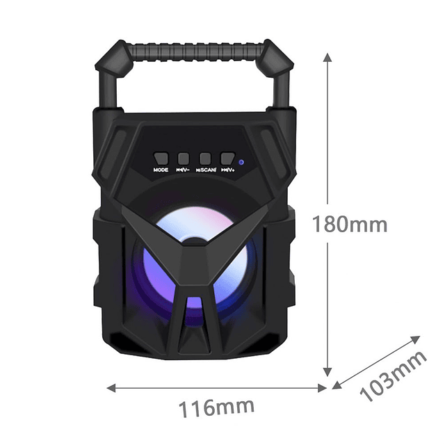 Parlante Bluetooth USB / FM / Micro SD Modelo F6008