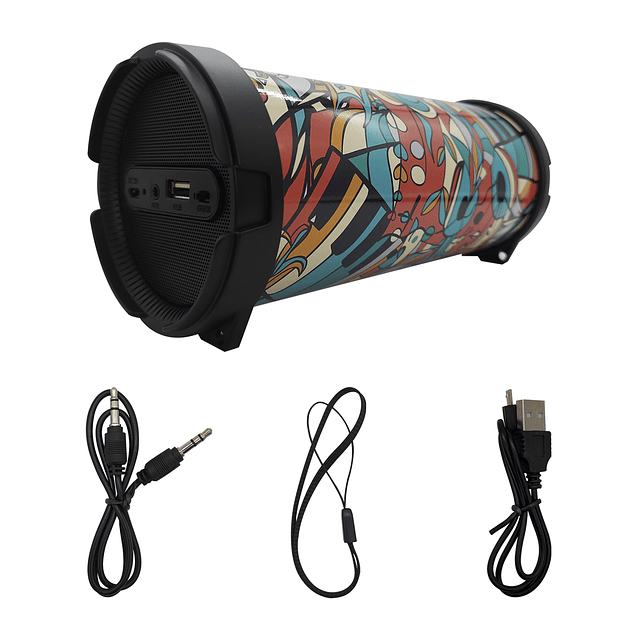 Parlante Bazooka 2,5 Bluetooth G-BASS Design 10W. Colores