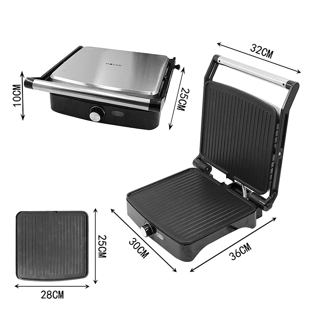 Parrilla Y Tostadora Electrica Haeger HG-2682