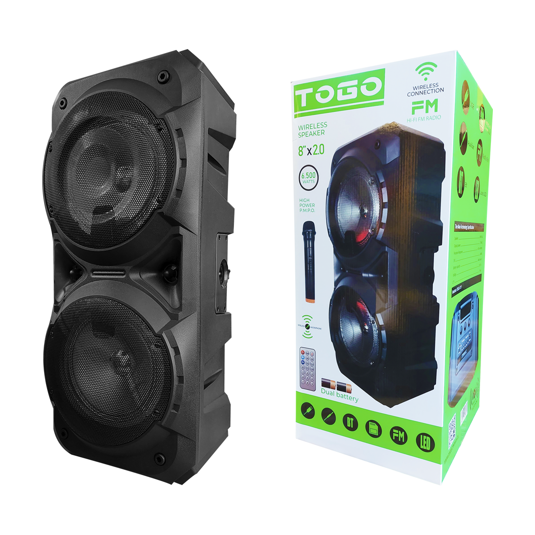 Parlante XL Bluetooth Con Micrófono Inalámbrico Para Karaoke - Fiestas - Eventos Modelo TOGO-777