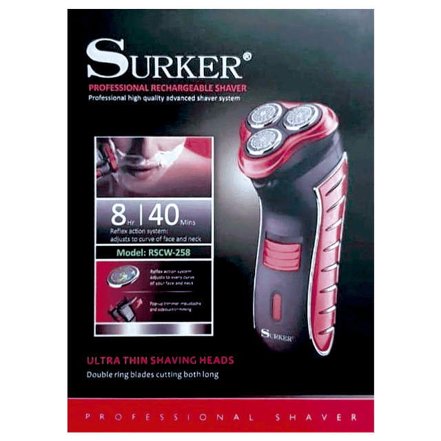 Máquina Afeitadora de Barba Recargable / Surker Modelo RSCW-258