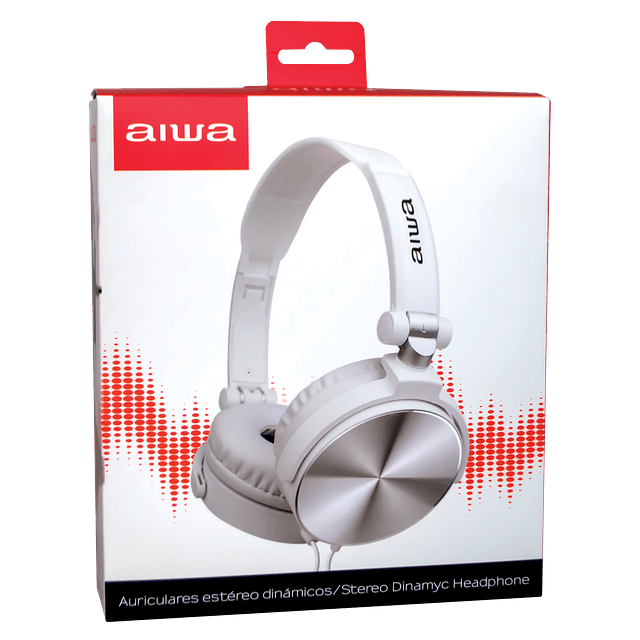 Audífonos aiwa AW-X107W / AW-X107B Stereo Dinámico