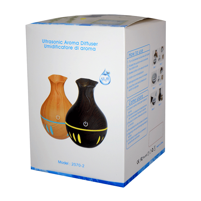 Humidificador Purificador Difusor De Aire Apariencia Madera Clara 2070-2