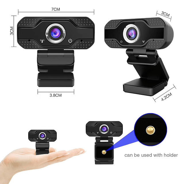 Webcam Full HD 1080P Con Micrófono Sky Zoom Plug And Play