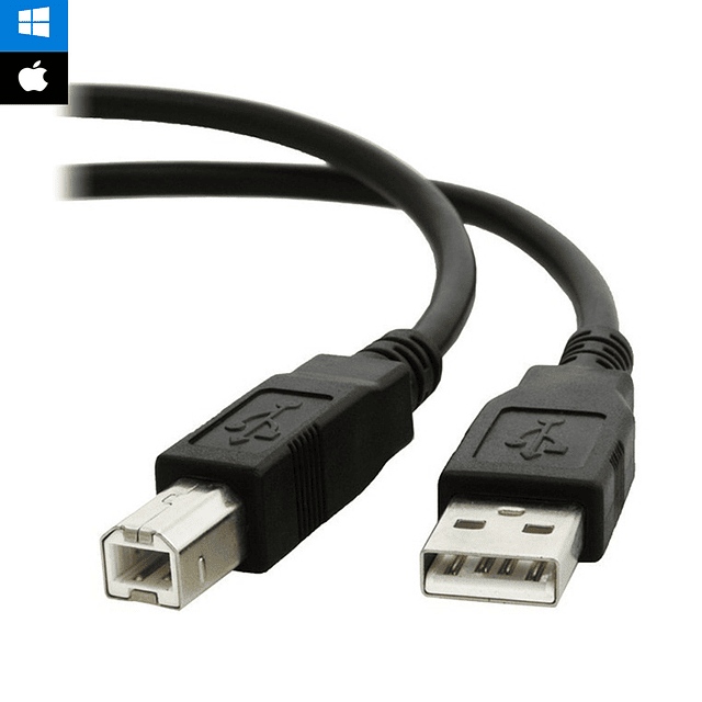 Cable Para Impresora USB 2.0 A Plug-B 1.5 Metros