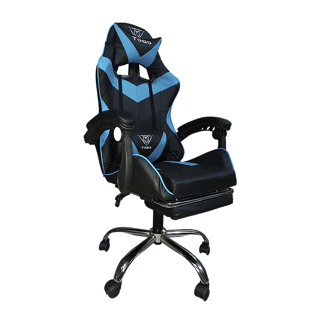 Silla Gamer Profesional Reclinable Con Posapies Para Oficina - Hogar