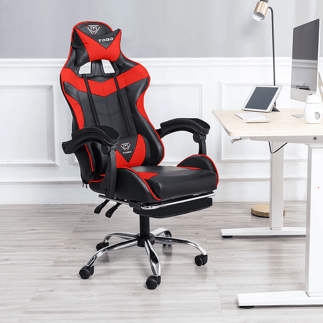 Silla Gamer Profesional Togo Reclinable Con Posapies + Mousepad Togo