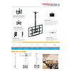 Soporte Para TV De Techo Ajustable Inclinación 32″ - 70″ Pulgadas Modelo NBT560-15