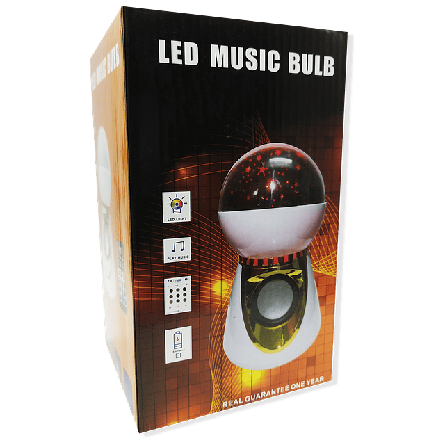 Lámpara LED Con Sistema De Audio – Proyección De Luz Nocturna