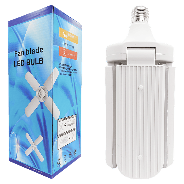 Ampolleta 4 Aspas Plegable Alto Brillo 60w Ac 165-265V