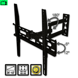 Soporte De Pared Para TV Con Brazo Extensible De 26" a 63" Pulgadas / Modelo TVS833M