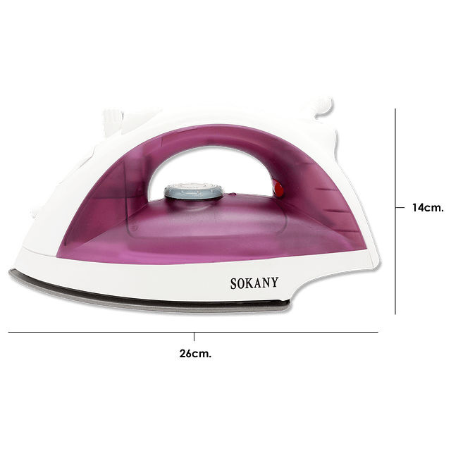 Plancha A Vapor / SOKANY ES-198A ROSADA