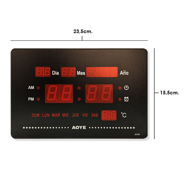 Pantalla Digital Led – Reloj De Alta Precisión / JH2315