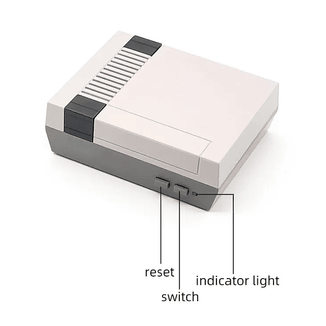 Mini Consola Modelo N-03 Con 660 Juegos HDMI + 2 Controles Inalámbricos Recargables