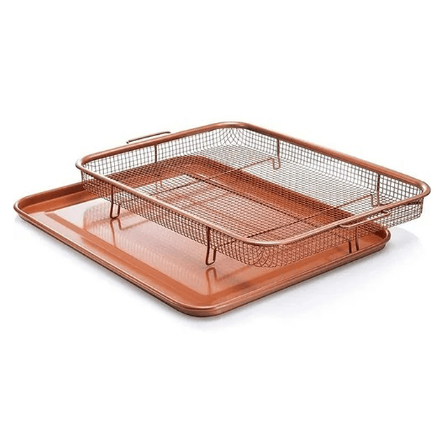 Bandeja Copper Rectangle De 2 Piezas - GTI Modelo Crispy Tray