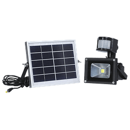 Foco Led con Energía Solar Detección de Moviemiento 10W